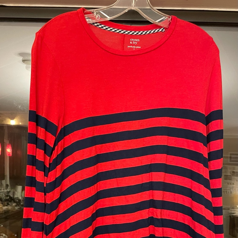 Crown & Ivy striped shirt